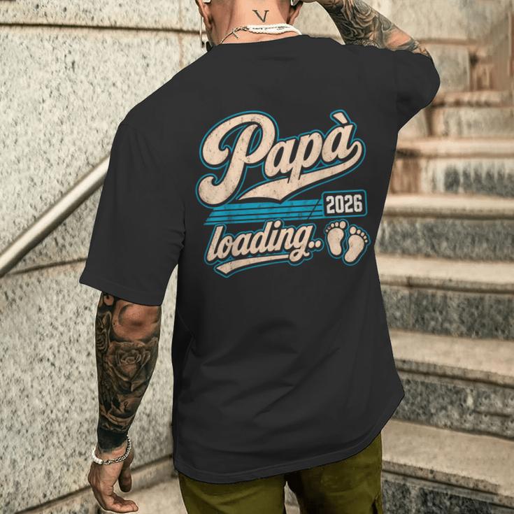 Uomo Papà Loading 2026 Futuro Papà Divertente T-shirt da uomo con stampa posteriore Regalos para él