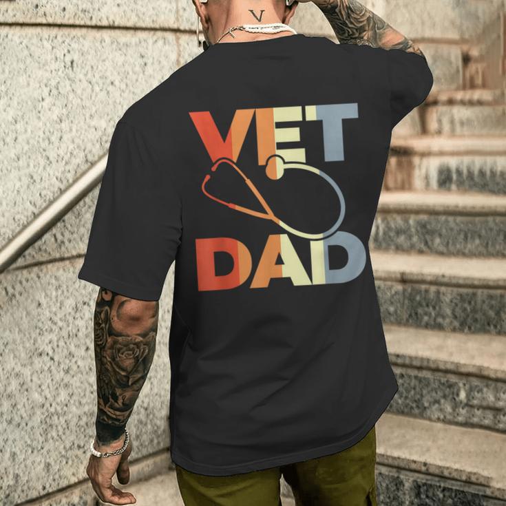 Veterinario Papà Medicoeterinario T-shirt da uomo con stampa posteriore Regalos para él