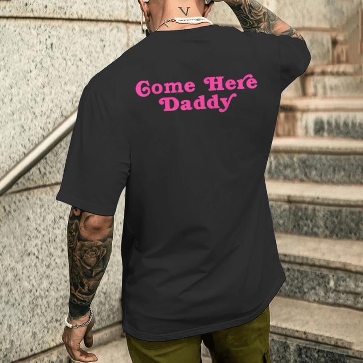 Vieni Qui Papà T-shirt da uomo con stampa posteriore Regalos para él