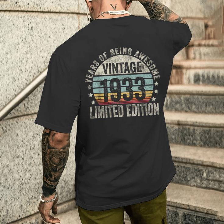 Vintage 1933 Limited Edition Legendary Awesome Epic 1933 メンズTシャツ バックプリント 彼への贈り物