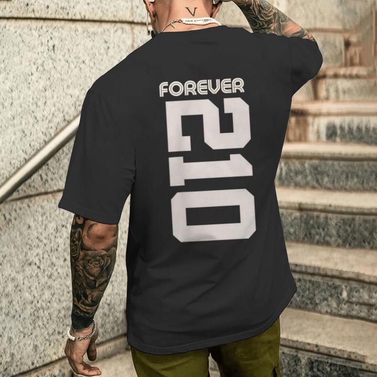 Vintage Forever 210 Texas Area Code 210 メンズTシャツ バックプリント 彼への贈り物