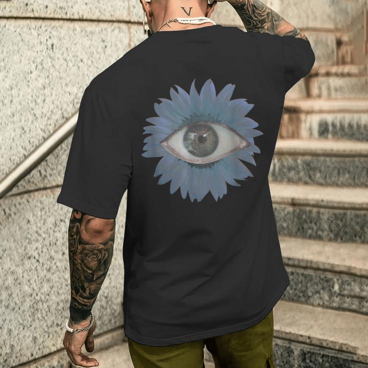 Weirdcore ひまわり目 ドリームコア 美学 メンズTシャツ バックプリント 彼への贈り物
