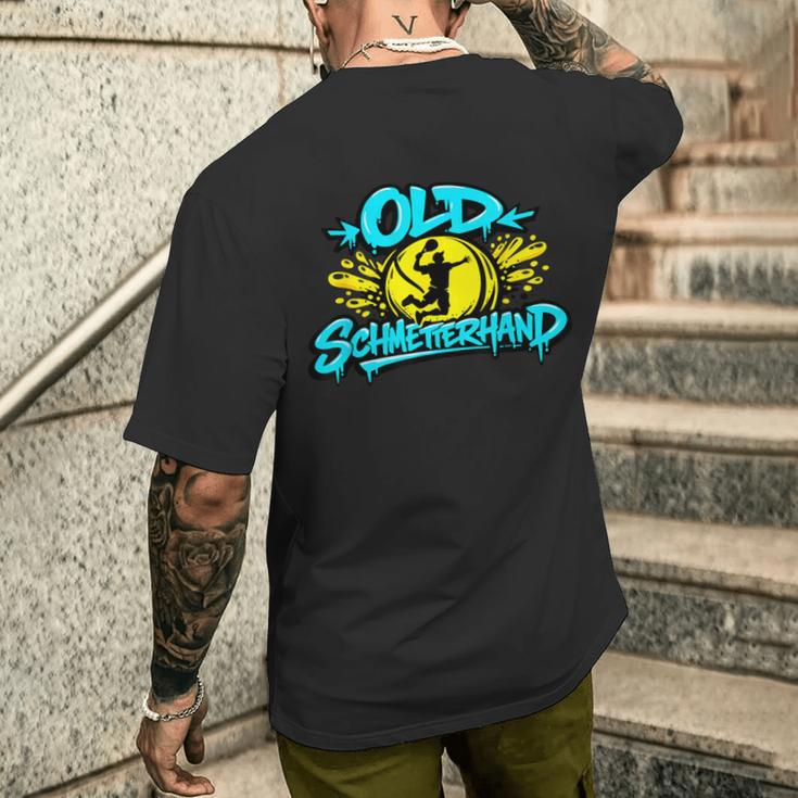 「ファニー・オールド・シュメッターハンド」パデルテニス メンズTシャツ バックプリント 彼への贈り物