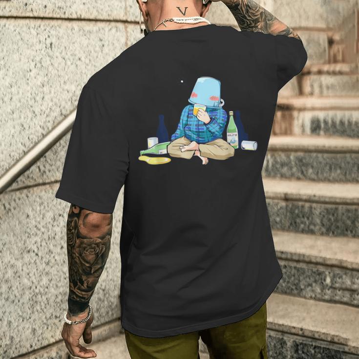 【コラボイラスト】おしげ酒 メンズTシャツ バックプリント 彼への贈り物