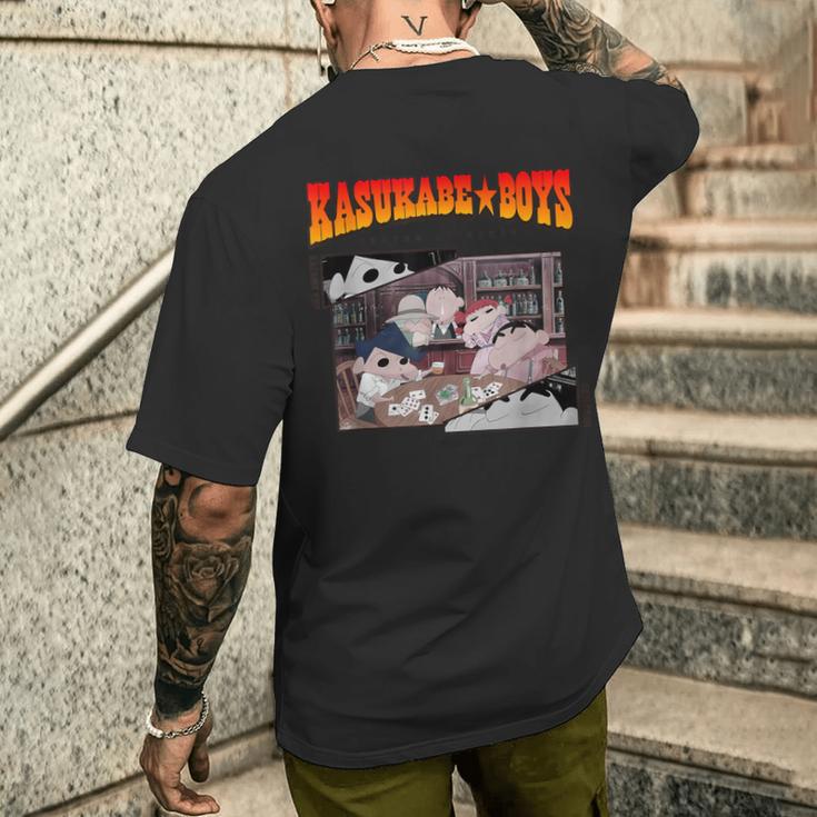 【映画】クレヨンしんちゃん 嵐を呼ぶ！夕陽のカスカベボーイズ メンズTシャツ バックプリント 彼への贈り物
