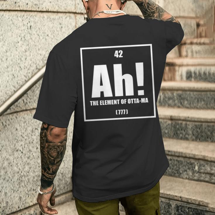 おったま Ah 元素デザイン おもしろ理系 サプライズ要素 42 ナンバー グラフィック 長袖tシャツ メンズTシャツ バックプリント 彼への贈り物