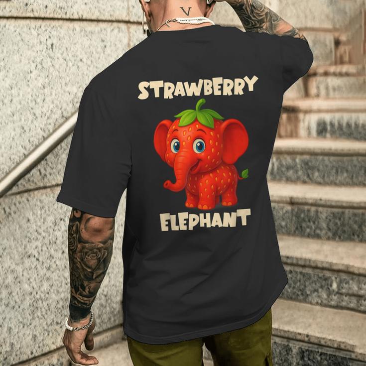 おもしろイタリアンブレインロットミームキッズボーイズストロベリーエレファント メンズTシャツ バックプリント 彼への贈り物