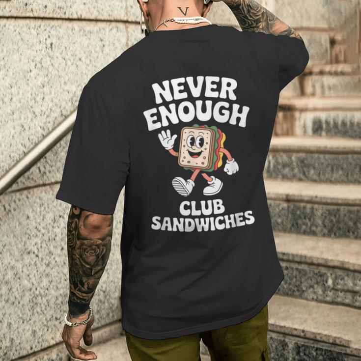 おもしろクラブサンドイッチまたはクラブサンドイッチ レトロ メンズTシャツ バックプリント 彼への贈り物