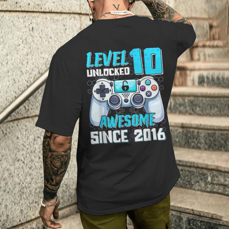 おもしろビデオゲーマー 10歳 10歳 誕生日 メンズTシャツ バックプリント 彼への贈り物