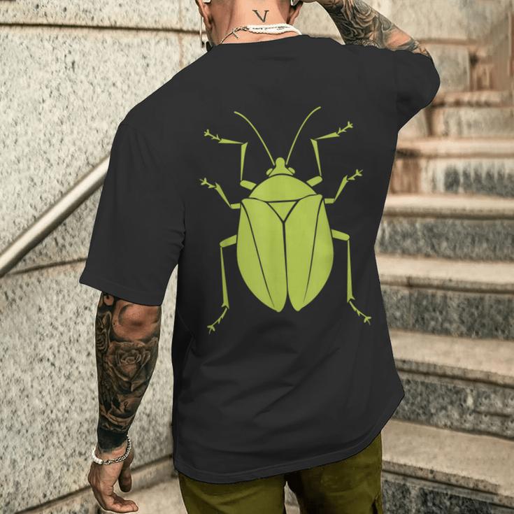 かわいい小さなミニマリスト昆虫シンプルなカメムシ メンズTシャツ バックプリント 彼への贈り物