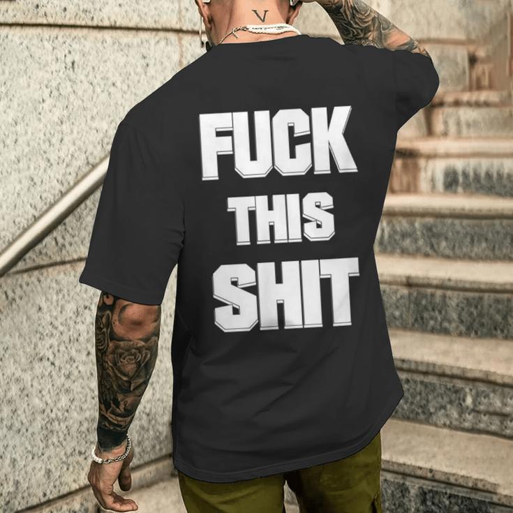 このくそをファック メンズTシャツ バックプリント 彼への贈り物