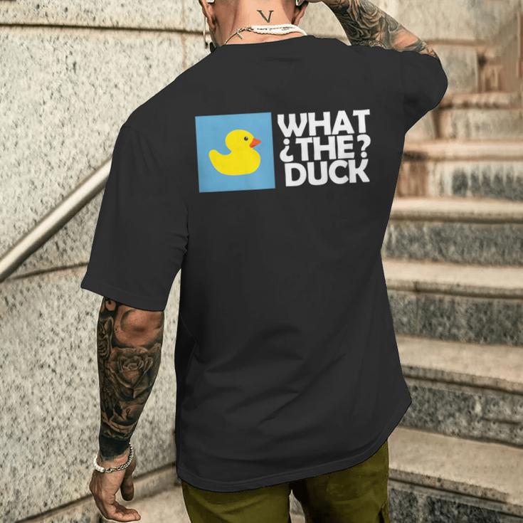 なんてアヒル なんてアヒルの面白いtシャツ メンズTシャツ バックプリント 彼への贈り物