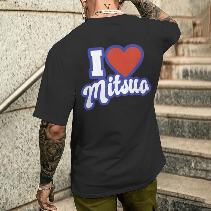 みつおが大好き メンズTシャツ バックプリント 彼への贈り物