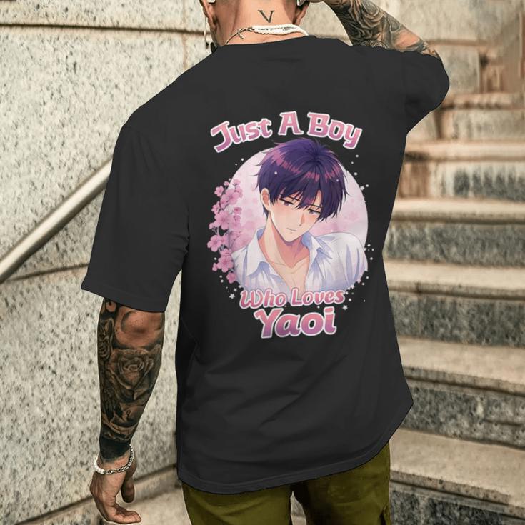 やおいを愛する少年 メンズTシャツ バックプリント 彼への贈り物