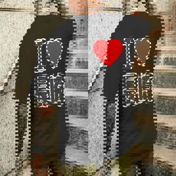 アイラブ・長崎（I Love ハート）Big 大きな文字【47都道府県】ジモtティ 地元愛 旅行お土産 面白 メンズTシャツ バックプリント 彼への贈り物