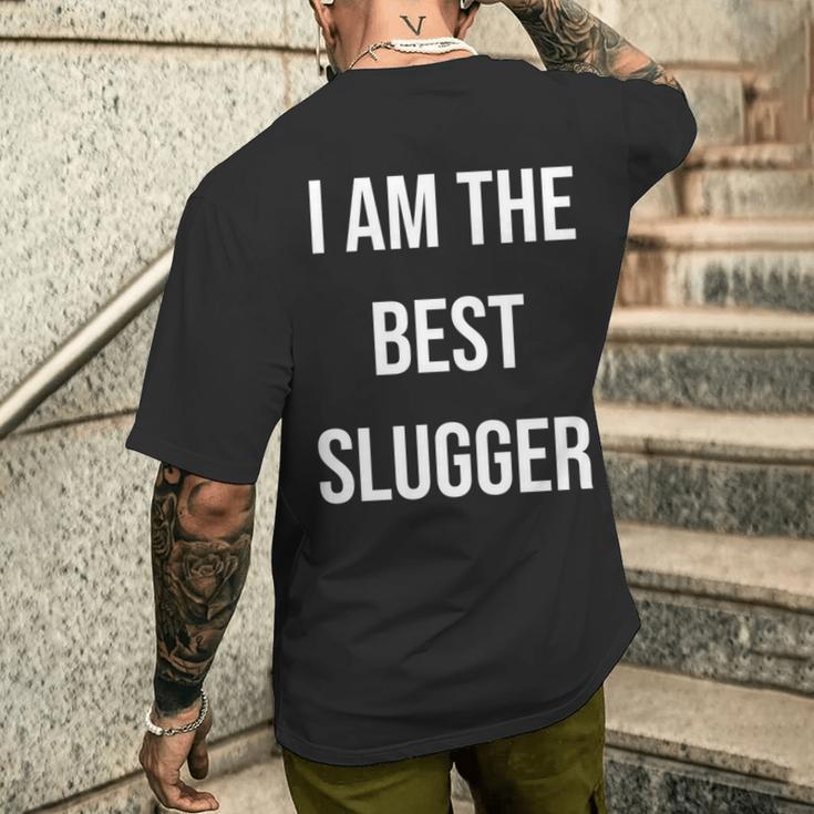 アイ・アム・ザ・ベスト・スラッガー 長袖tシャツ メンズTシャツ バックプリント 彼への贈り物