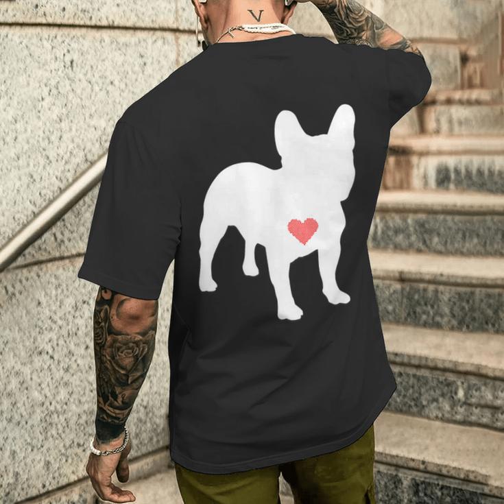 アイ・ラヴ・マイ・フレンチ・ブルドッグ メンズTシャツ バックプリント 彼への贈り物