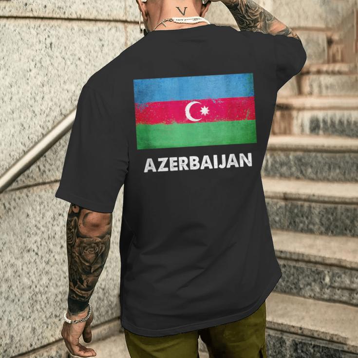 アゼルバイジャン国旗tシャツ メンズTシャツ バックプリント 彼への贈り物
