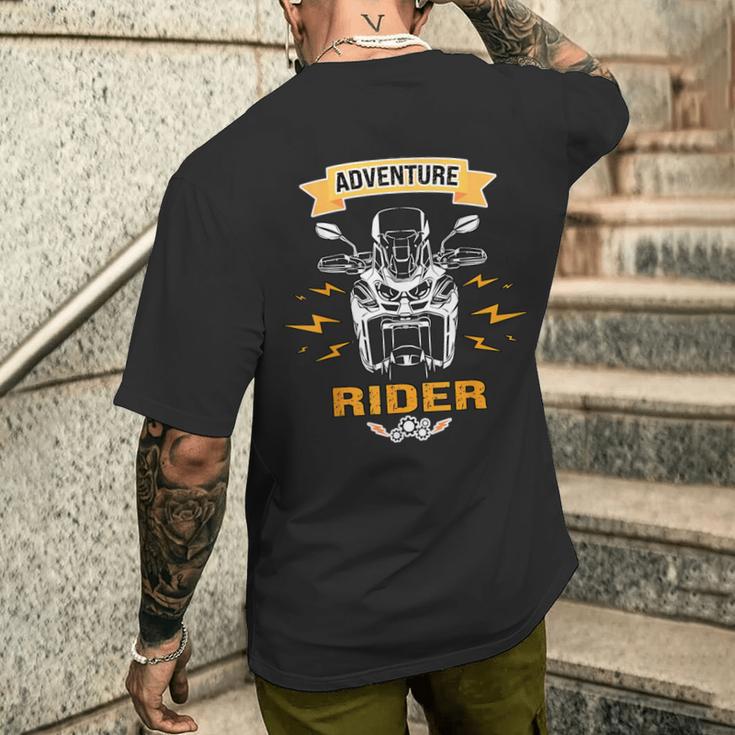 アドベンチャー ライダー オフロード バイカー Adv トラベル Crf エディション トリップ メンズTシャツ バックプリント 彼への贈り物