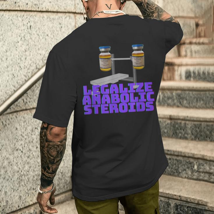 アナボリックステロイドを合法化 メンズTシャツ バックプリント 彼への贈り物