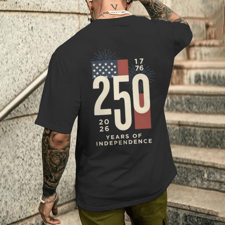 アメリカ250周年記念 愛国心が強い7月4日 250年 長袖tシャツ メンズTシャツ バックプリント 彼への贈り物