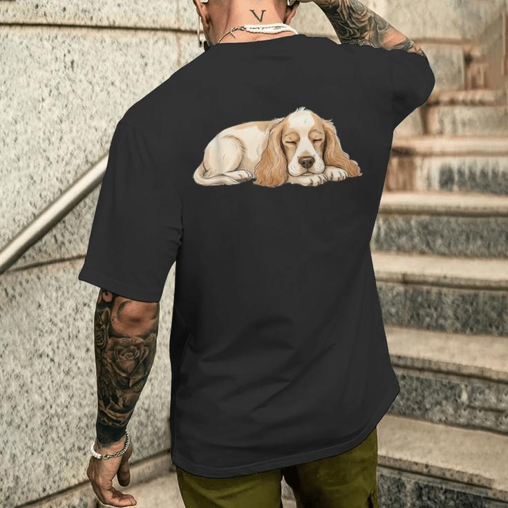 アメリカン・コッカー・スパニエル シンプルデザイン メンズTシャツ バックプリント 彼への贈り物