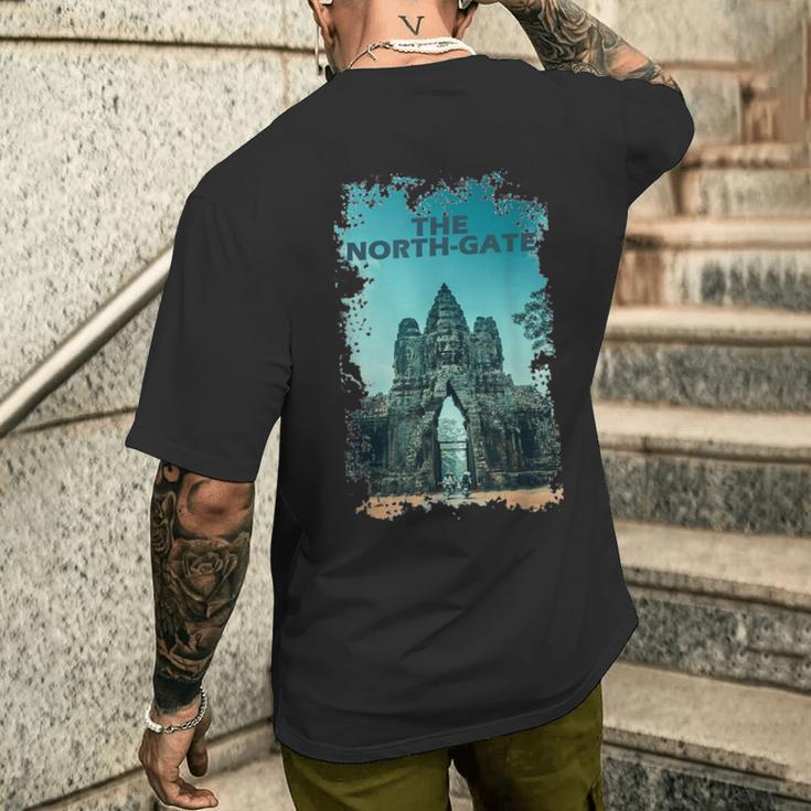 アンコールワット カンボジアtシャツ ノースゲート メンズTシャツ バックプリント 彼への贈り物