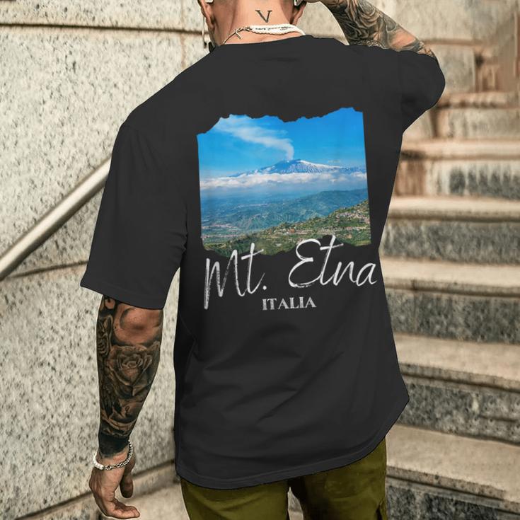 イタリア シチリア島 レモン お土産 シチリア島 メンズTシャツ バックプリント 彼への贈り物