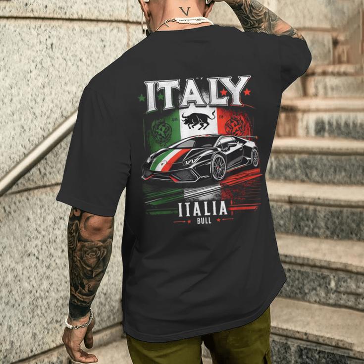 イタリアンブル スー アヴェンタドール メンズTシャツ バックプリント 彼への贈り物