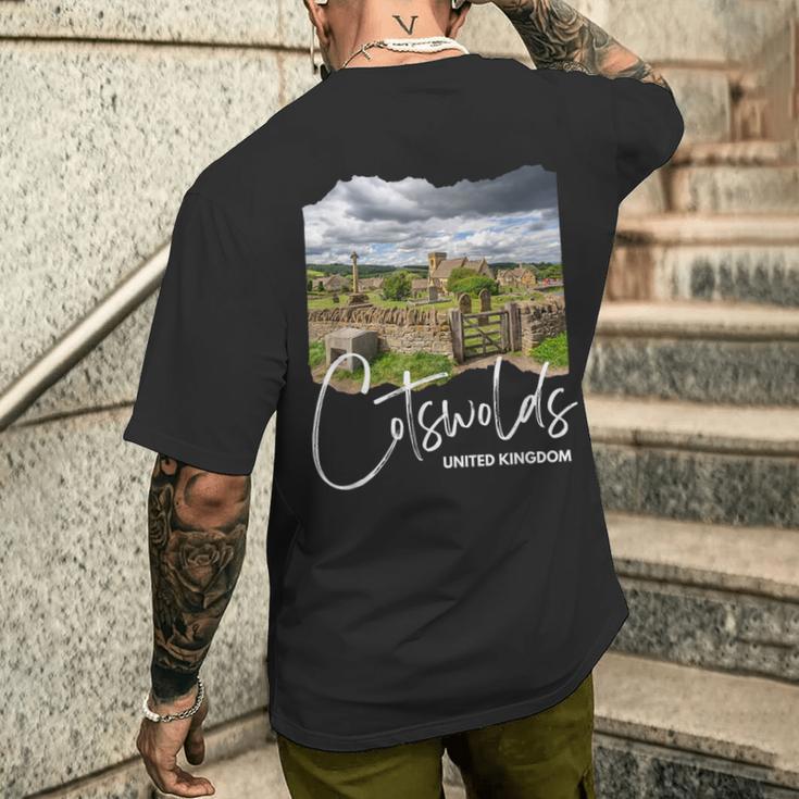 イングランド コッツウォルズ メンズTシャツ バックプリント 彼への贈り物