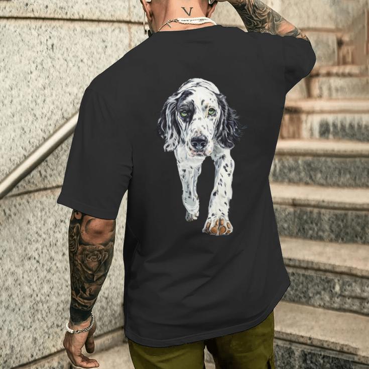 イングリッシュセッター 長袖tシャツ メンズTシャツ バックプリント 彼への贈り物