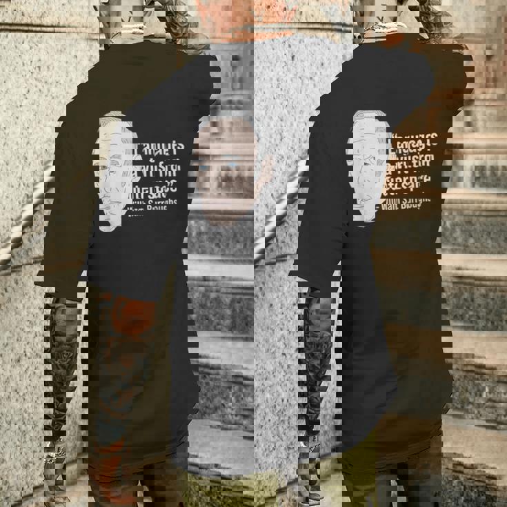 ウィリアム・バロウズ ビート詩人の名言 ビートジェネレーション メンズTシャツ バックプリント 彼への贈り物