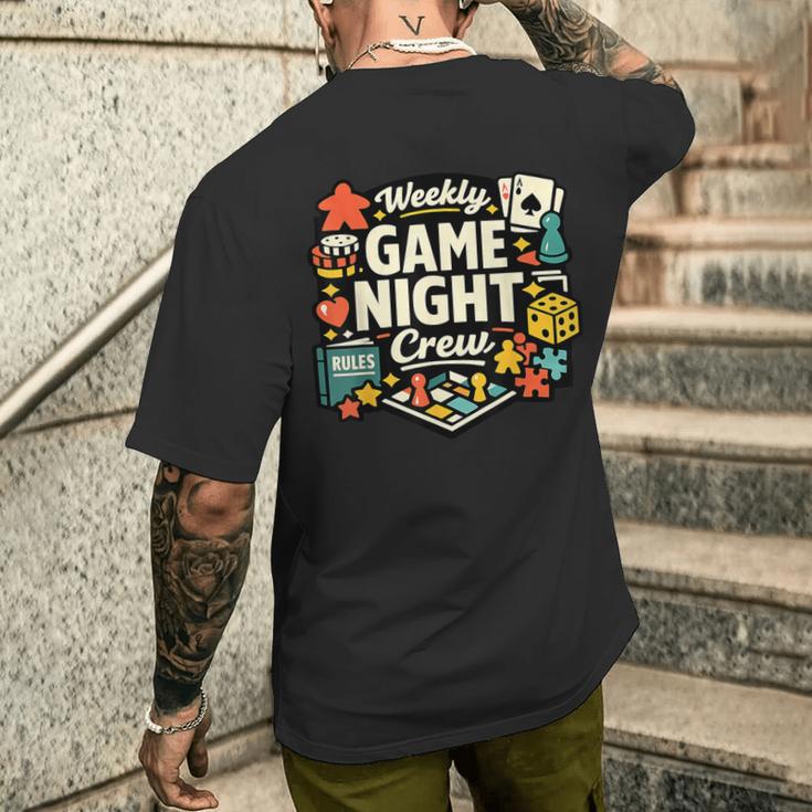 ウィークリーゲームナイトクルー メンズTシャツ バックプリント 彼への贈り物