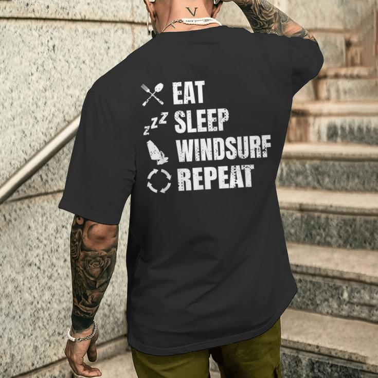 ウインドサーフィンルーティン ウインドサーフィンコーチ セイルボーディング メンズTシャツ バックプリント 彼への贈り物