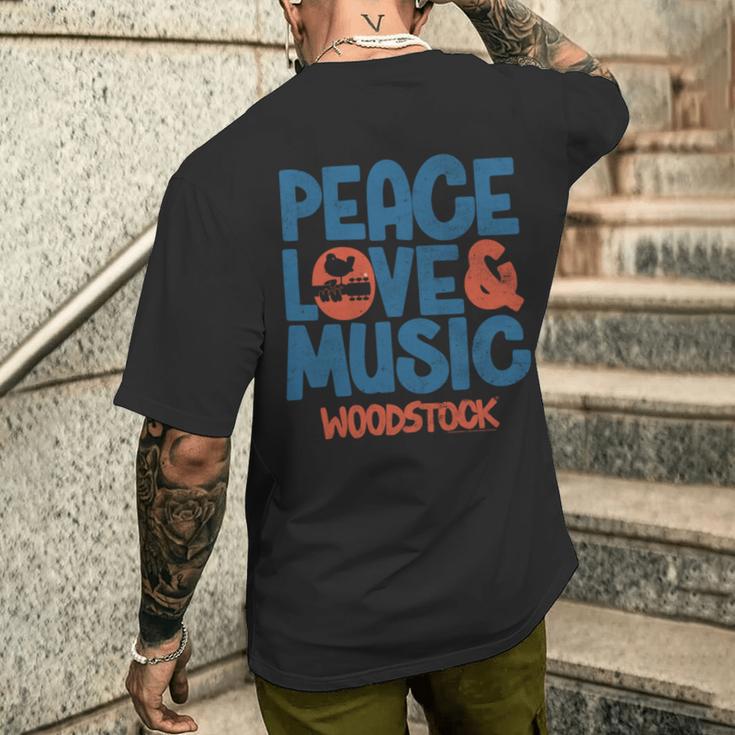 ウッドストック 平和 愛と音楽 長袖tシャツ メンズTシャツ バックプリント 彼への贈り物