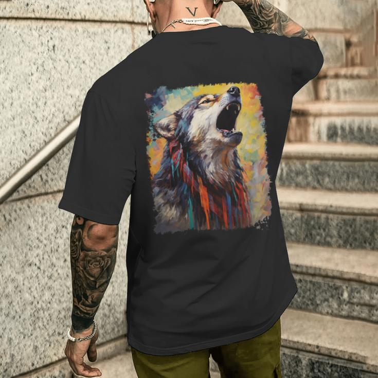 ウルフマン 長袖tシャツ メンズTシャツ バックプリント 彼への贈り物