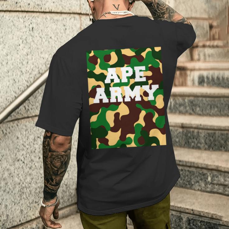 エイプネイション ダイヤモンド 月 ミーム ストック 猿 一緒に 強靭 長袖tシャツ メンズTシャツ バックプリント 彼への贈り物