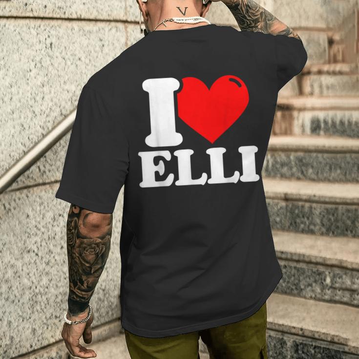 エリの名前が大好き メンズTシャツ バックプリント 彼への贈り物