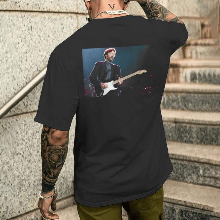 エリック・クラプトン・ブルース ギタリスト ライヴ・ザ・ブライトン・センター 1992 メンズTシャツ バックプリント 彼への贈り物