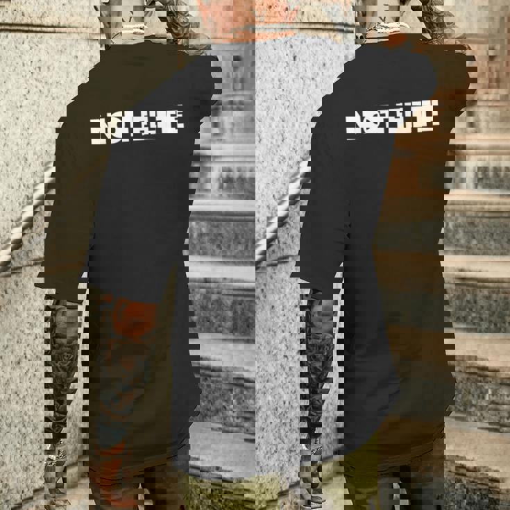 エリートではありません 長袖tシャツ メンズTシャツ バックプリント 彼への贈り物