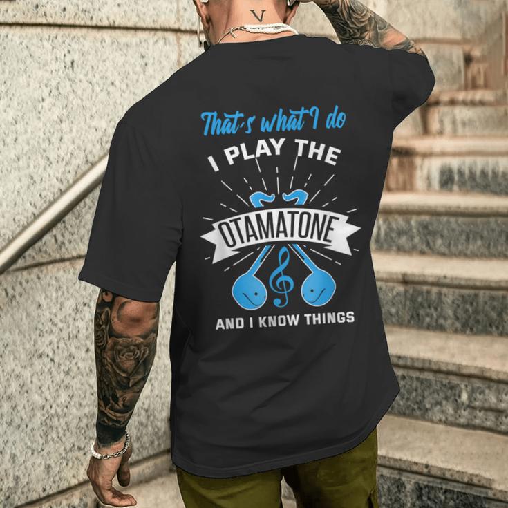 オタマトーン オタマトーン オタマタンシンセサイザー 日本 オタマジャクシ メンズTシャツ バックプリント 彼への贈り物
