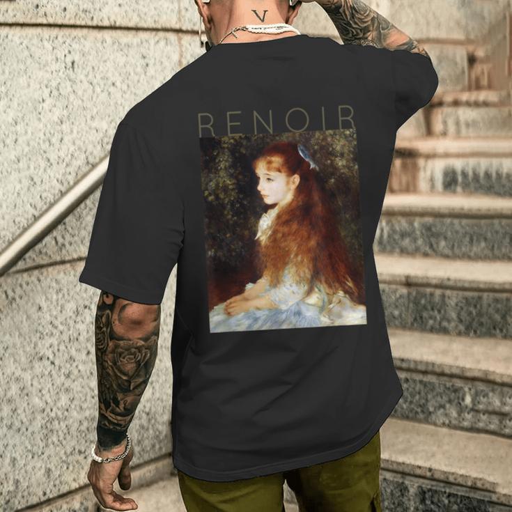 オーギュスト・ルノワール マドモアゼル・ダンヴェールの肖像 メンズTシャツ バックプリント 彼への贈り物
