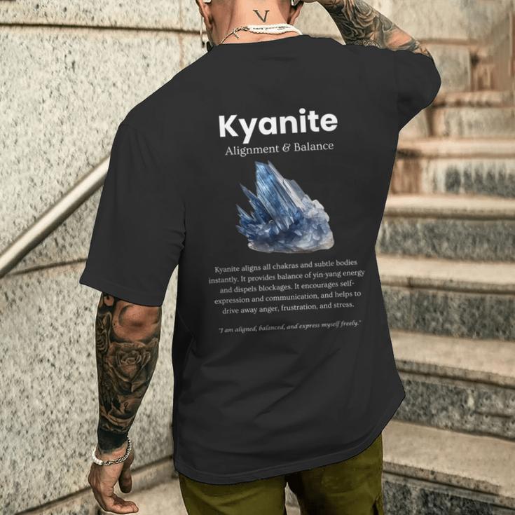 カイヤナイト宝石の意味 メンズTシャツ バックプリント 彼への贈り物