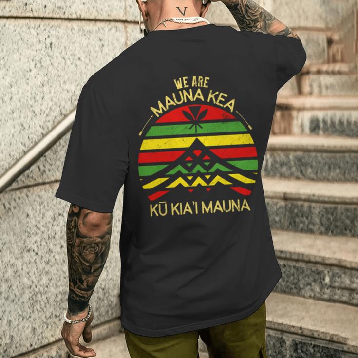 カナカ マオリ フラッグ We Are Mauna Kea No Tmt 長袖tシャツ メンズTシャツ バックプリント 彼への贈り物