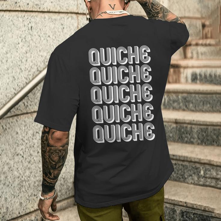 キッシュを食べる メンズTシャツ バックプリント 彼への贈り物