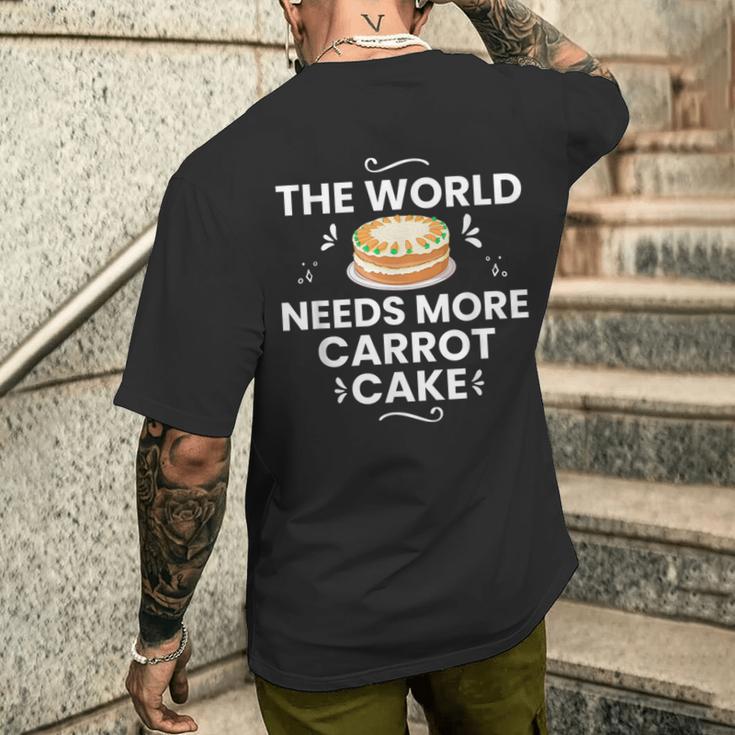 キャロットケーキ レシピ カップケーキ パイ グルテンフリー ビーガン メンズTシャツ バックプリント 彼への贈り物