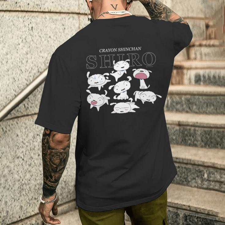 クレヨンしんちゃん いろいろシロ 長袖tシャツ メンズTシャツ バックプリント 彼への贈り物