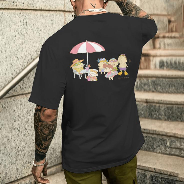 クレヨンしんちゃん カスカベ防衛隊 クールダウン メンズTシャツ バックプリント 彼への贈り物
