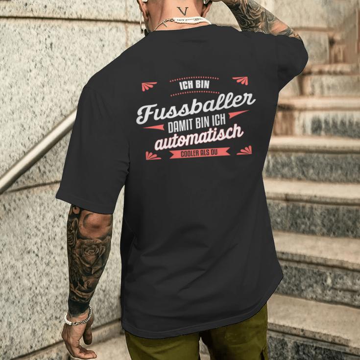 クールなフットボール選手 フットボール選手の言葉 長袖tシャツ メンズTシャツ バックプリント 彼への贈り物