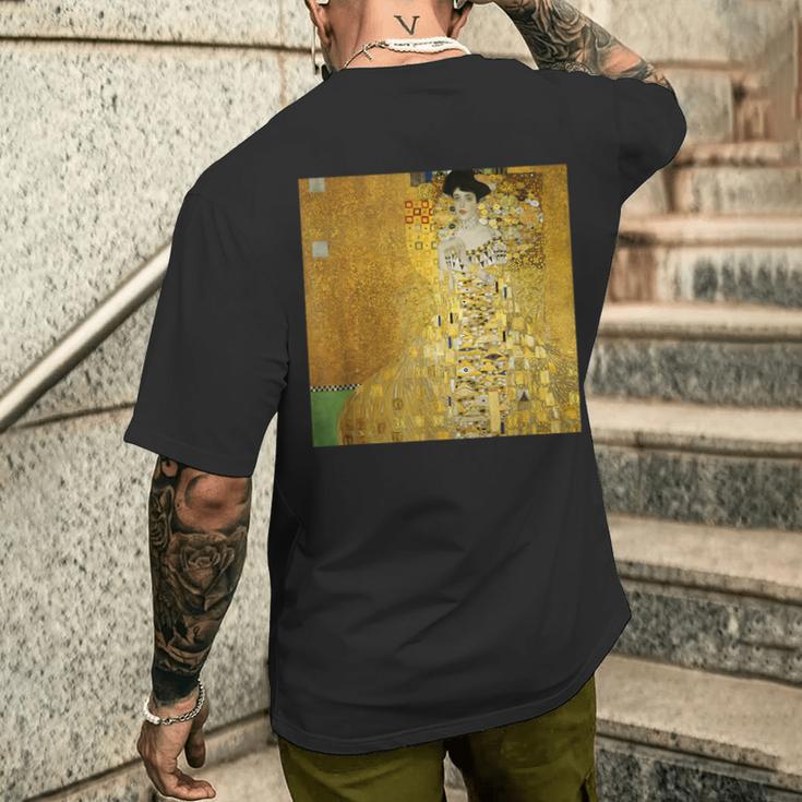 グスタフ・クリムトによるアデル・ブロッホ・バウアー1世の肖像1907 メンズTシャツ バックプリント 彼への贈り物
